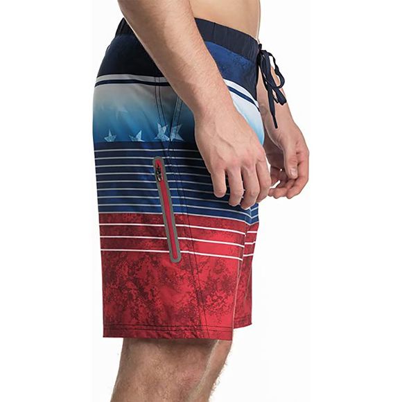 ZeroXposur Men's Swim Trucks with UPF 50+ Navy Starts, Size XX-Large - Picture 3 of 4